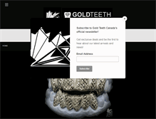 Tablet Screenshot of goldteethcanada.com